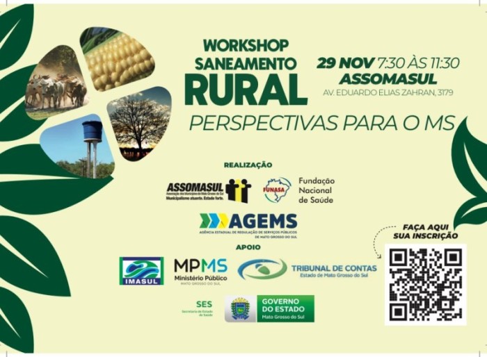 Assomasul recebe o Workshop Saneamento Rural promovido pela AGEMS