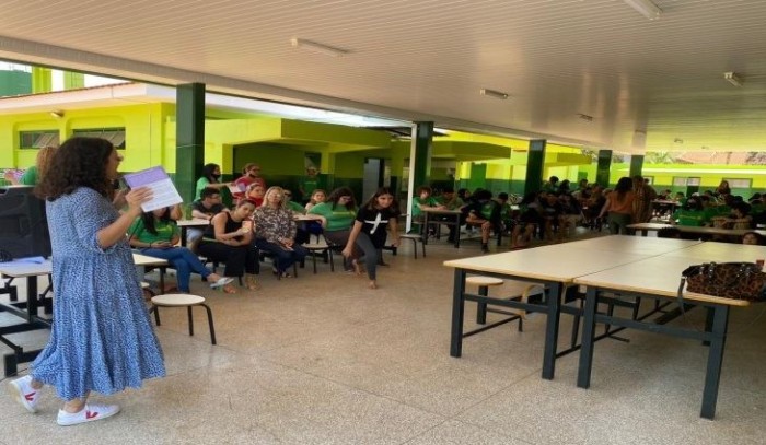 16 dias de ativismo: SPPM promove palestra sobre violência contra mulher em escola