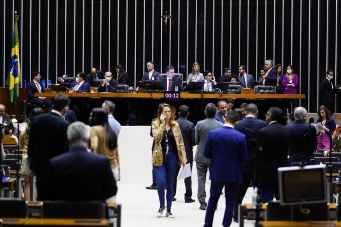 Sessão do Congresso Nacional, no Plenário da Câmara - (Foto: Pablo Valadares/Câmara dos Deputados)