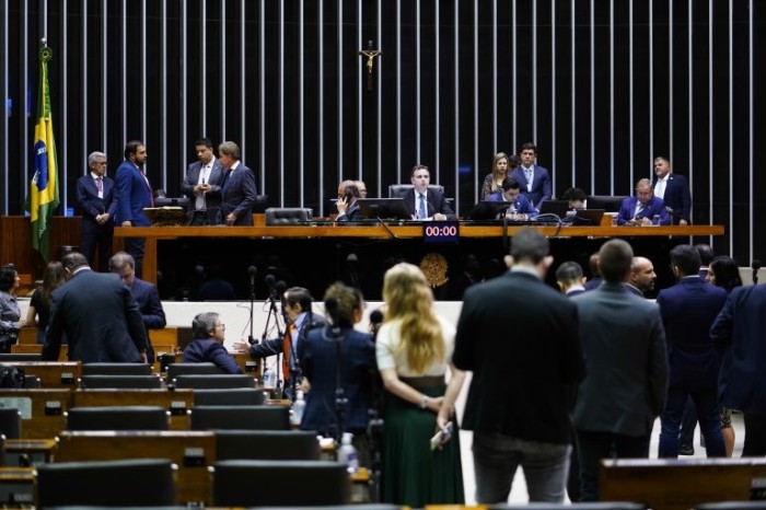 Sessão conjunta destinada à deliberação sobre os vetos presidenciais - (Foto: Pablo Valadares/Câmara dos Deputados)