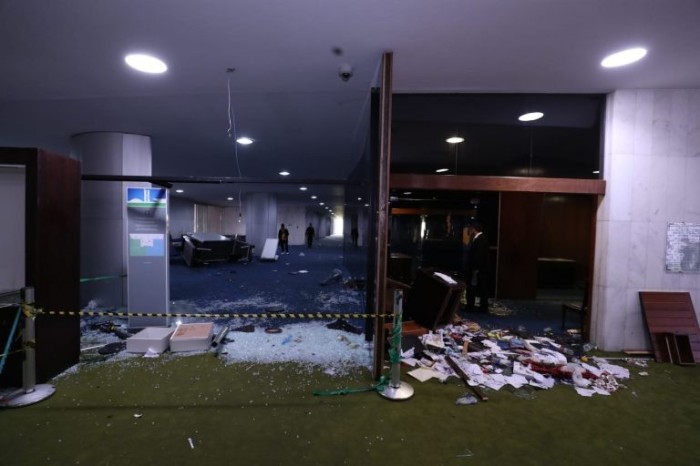 Divisa do Salão Verde (Câmara) e Salão Azul (Senado) - (Foto: Bruno Spada/Câmara dos Deputados)