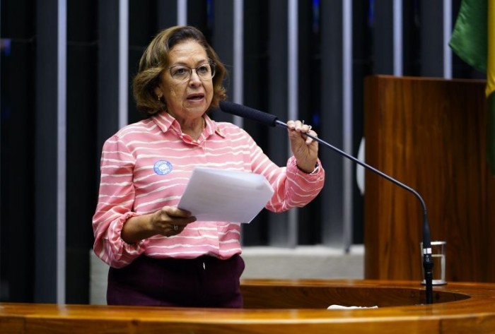 Lídice da Mata: poder público deve facilitar acesso a conteúdos digitais para apoiar estudantes - (Foto: Pablo Valadares/Câmara dos Deputados)