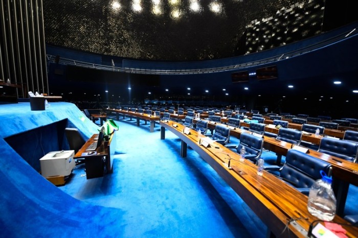 Os 27 senadores eleitos em outubro tomarão posse no Plenário do Senado - Jefferson Rudy/Agência Senado