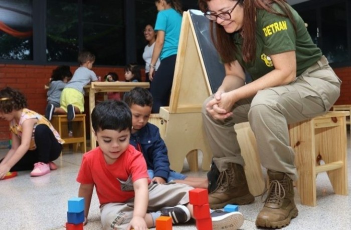 Centro Infantil do Detran inicia atividades de 2023 com acolhida especial para as crianças