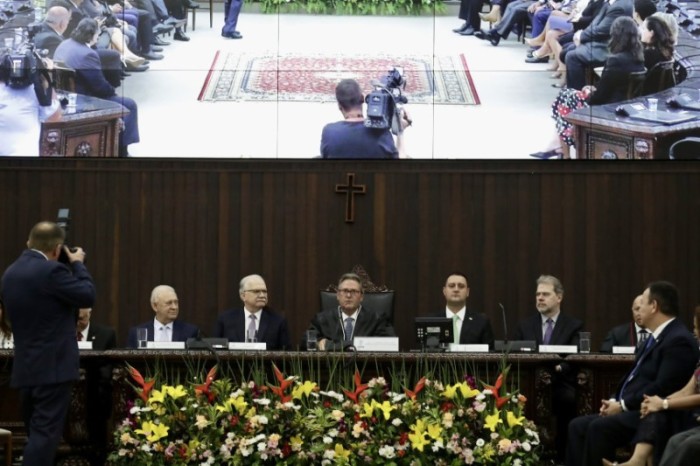 O desembargador Luiz Fernando Tomasi Keppen foi empossado presidente do TJPR. / Créditos: Dálie Felberg/Alep
