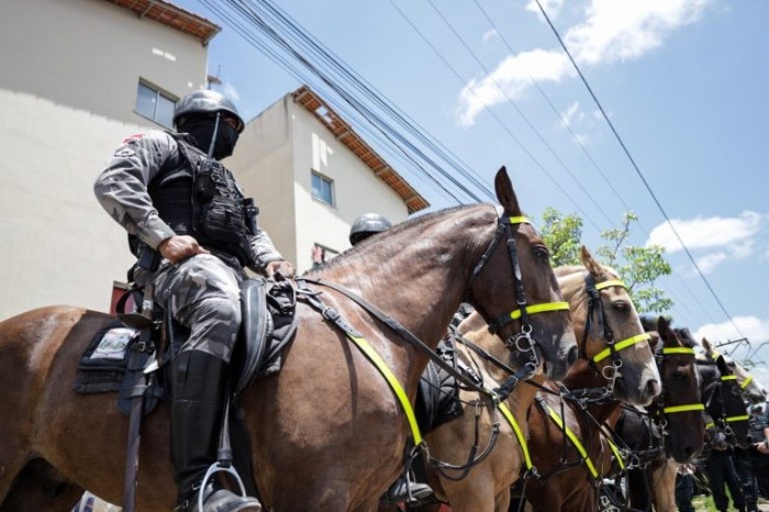 Polícia montada costuma ser usada no controle de manifestações públicas - (Foto: Pedro Guerreiro/Ag. Pará)