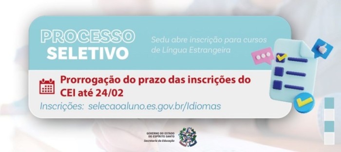 Inscrições prorrogadas para os cursos de Língua Estrangeira