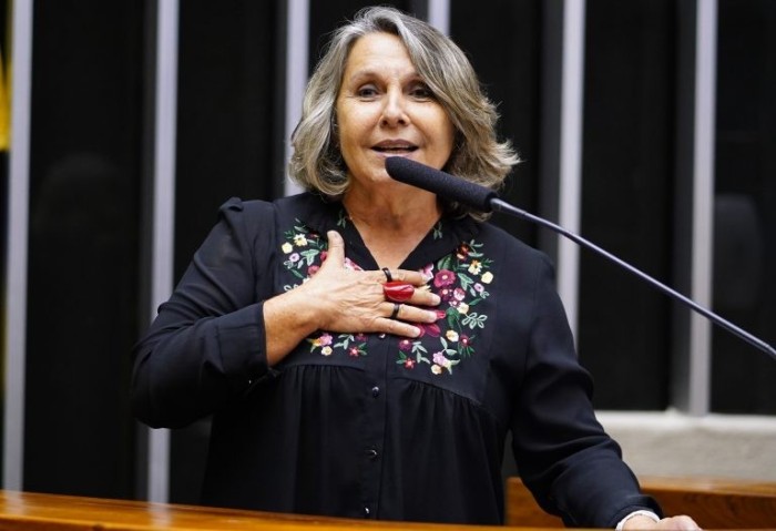 A autora da proposta, deputada Erika Kokay - (Foto: Pablo Valadares/Câmara dos Deputados)
