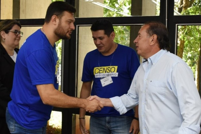 O presidente Gerson Claro reforçou a importância do recenseamento para o aprimoramento da gestão previdenciária
