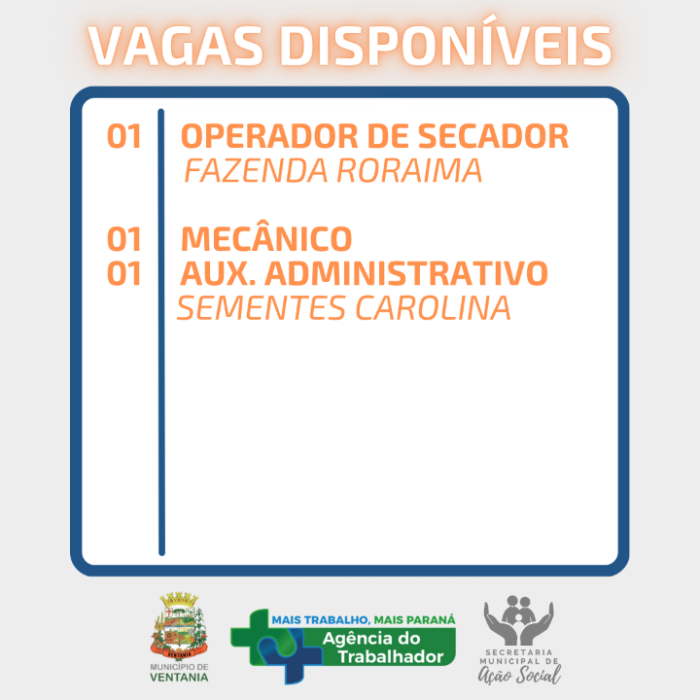 Foto: Reprodução/Prefeitura de Ventania - PR