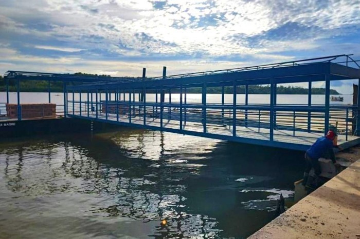 Obras de reconstrução do Terminal Hidroviário de Bagre avançam, no Marajó