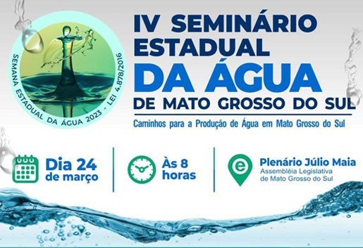 Assomasul participará do IV Seminário Estadual das Águas no próximo dia 24