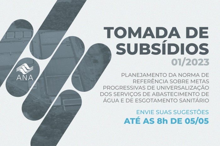 Informações sobre a Tomada de Subsídio nº 01/2023