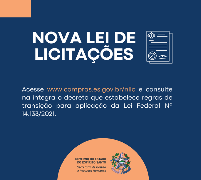 Governo do Estado publica decreto que estabelece regras para aplicação da nova lei de licitações