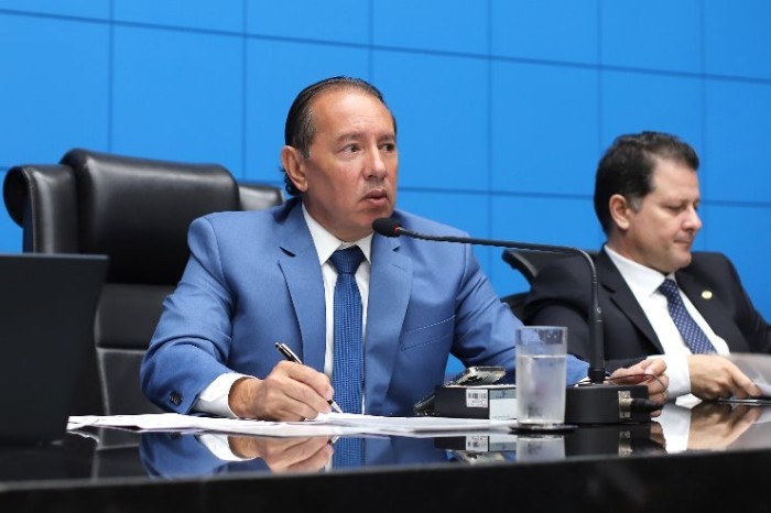 Presidente da ALEMS,Gerson Claro,abertura da audiência pública