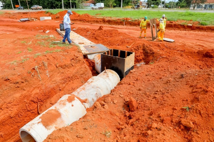 Obra do viaduto de Sobradinho entra nas fases de drenagem e pavimentação