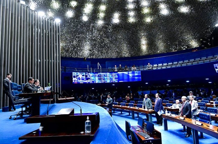 Plenário na sessão deliberativa de 14 de março: senadores voltam a se reunir nesta terça - Waldemir Barreto/Agência Senado