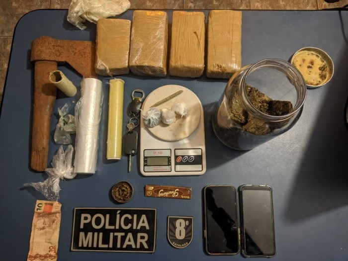 Durante abordagem, Polícia Militar prende dois homens por tráfico de drogas em Nova Andradina