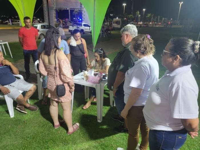 Saúde vacina cerca de 40 pessoas durante a Festa do Milho