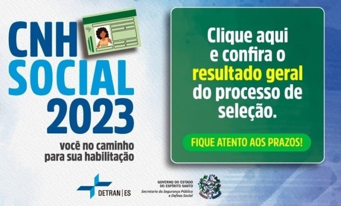 Detran|ES divulga lista dos 3.500 selecionados na 1º fase do CNH Social 2023