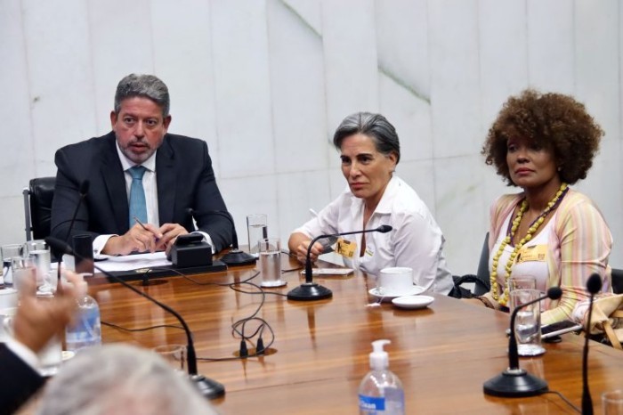 Artistas vieram à Câmara nesta quarta pedir proteção aos direitos autorais no PL - (Foto: Marina Ramos/Câmara dos Deputados)