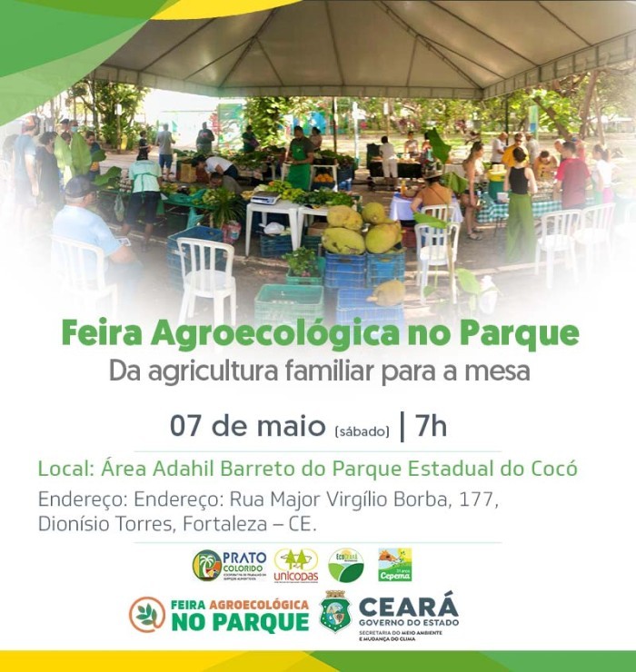 Feira no Parque do Cocó reforça o hábito de consumo de produtos agroecológicos