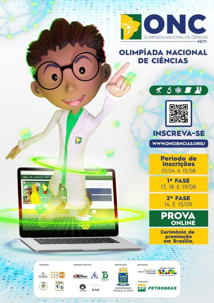 Estão abertas as inscrições para a Olimpíada Nacional de Ciências 2023