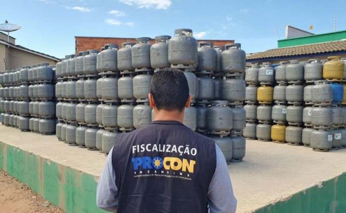 Fiscalização do Procon Tocantins notifica revendedores de gás - Foto: Ascom Procon/Governo do Tocantins