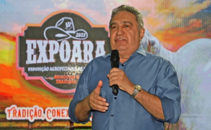 Governador em exercício Laurez Moreira destaca potencial do agronegócio no Tocantins durante abertura da Expoara 2023, em Araguaína - Foto: Adilvan Nogueira/Governo do Tocantins