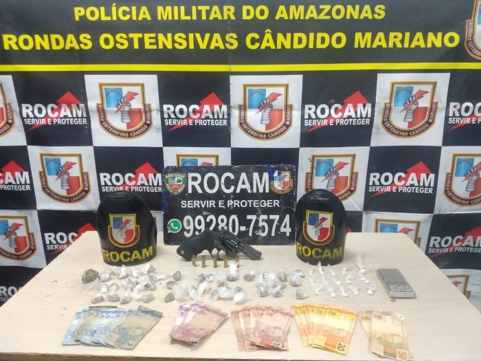 PMAM detém quatro por tráfico de entorpecentes