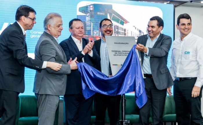 No Maranhão, governador Wanderlei Barbosa participa da inauguração de nova infraestrutura logística que vai fortalecer o agronegócio e gerar empregos no Tocantins - Foto: Vinicius Santa Rosa/Governo do Tocantins