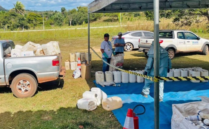 Cerca de 220 pequenos e médios produtores rurais devolveram suas embalagens vazias de agrotóxicos - Foto: Adapec/Governo do Tocantins