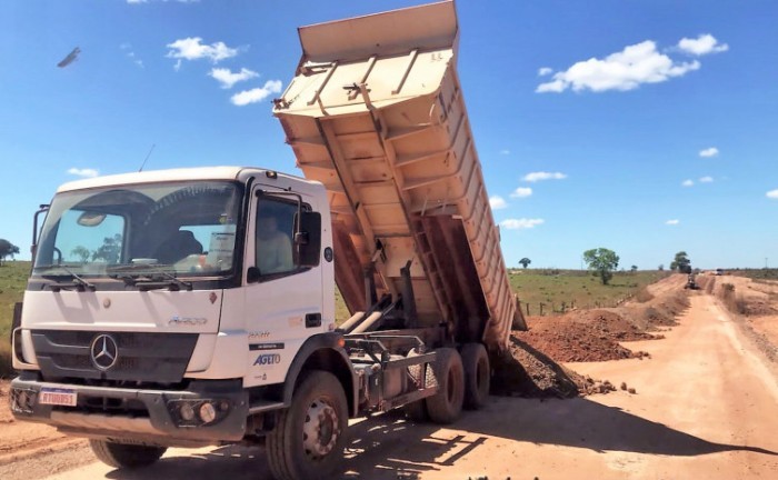 Dente os serviços realizados foram executados o patrolamento - Foto: Ageto/Governo do Tocantins