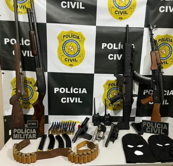 Operação integrada resulta em prisões e apreensão de armas e mais de 150 munições