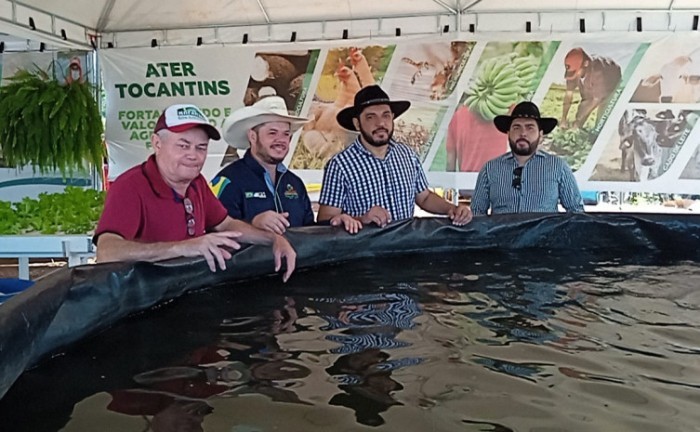 Exposição de tanque elevado de piscicultura - Foto: Ruraltins/Governo do Tocantins