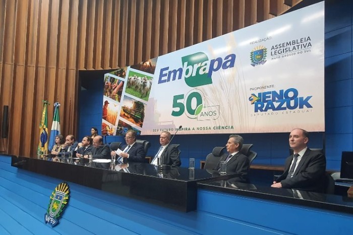 Há 50 anos colaborando com o desenvolvimento, Embrapa é homenageada na ALEMS