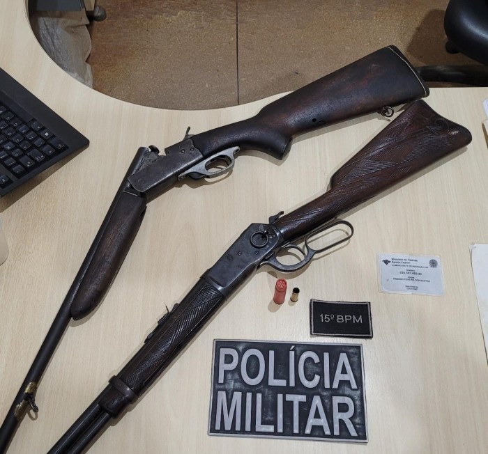 Em Jacareacanga, ação da PM apreende armas de fogo