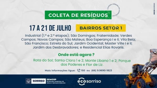 Foto: Reprodução/Prefeitura de Sorriso - MT