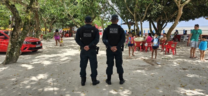 PM reforça ações de policiamento na praia de Beja, em Abaetetuba