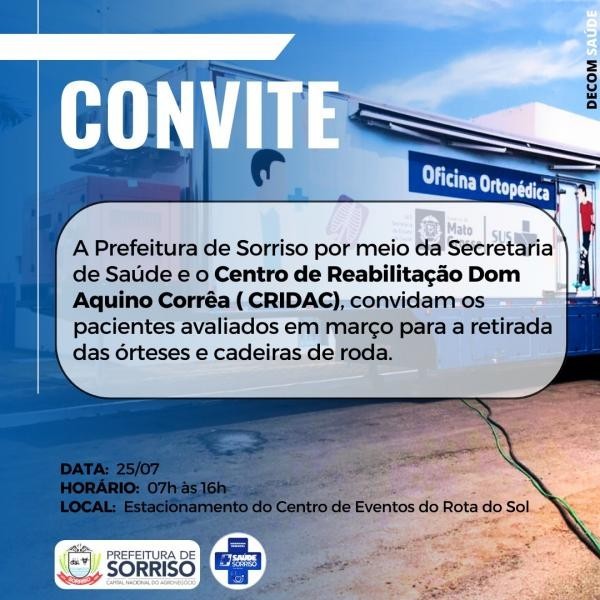 Foto: Reprodução/Prefeitura de Sorriso - MT