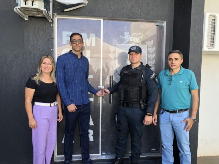 Autoridades inauguram sala da Polícia Militar na Delegacia de Polícia Civil de...