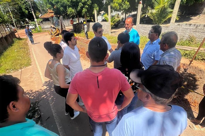 Obras do primeiro sistema de abastecimento de água e esgoto de Alter do Chão avançam