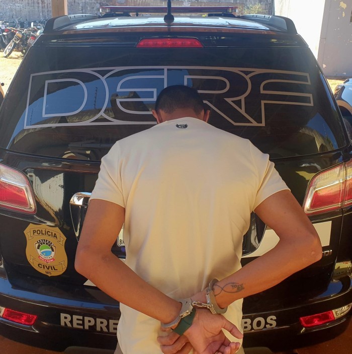 Foragido da justiça do Mato Grosso, autor de diversos crimes patrimoniais é preso pela Polícia Civil do Mato Grosso do Sul