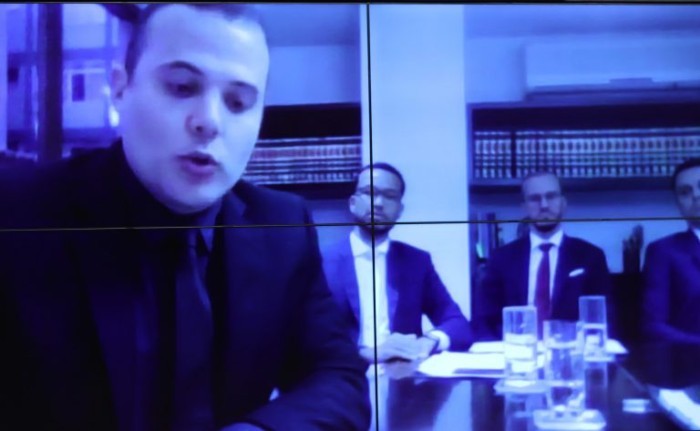 Francisley Valdevino da Silva, o Sheik dos Bitcoins (E), participou da reunião de forma virtual - (Foto: Myke Sena/Câmara dos Deputados)