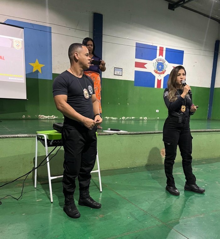 Polícia Civil realiza palestra sobre violência sexual e crimes sexuais virtuais em Fátima do Sul