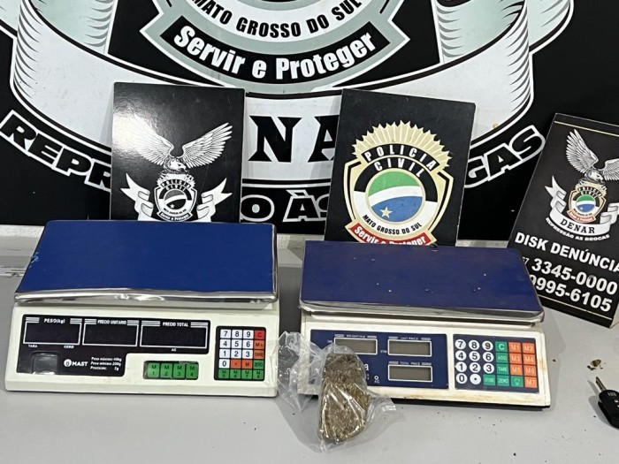 Polícia Civil prende autor por tráfico de drogas, receptação e adulteração de veículo em Campo Grande