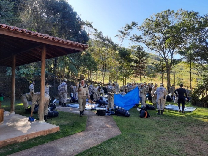 Parque Forno Grande é utilizado para treinamento de buscas dos bombeiros