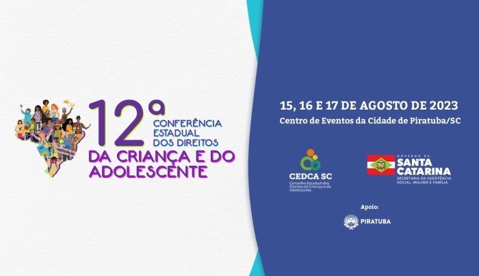 Delegados ainda podem se inscrever para Conferência Estadual dos Direitos da Criança e do Adolescente em Piratuba