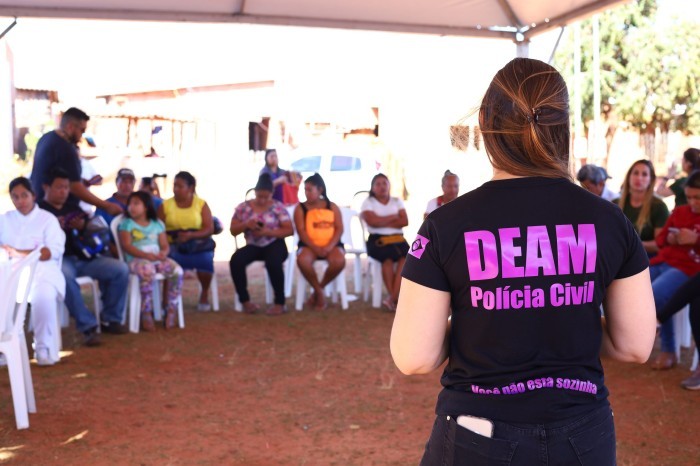 Polícia Civil dá continuidade à ação kuña mbarete na aldeia urbana Darcy Ribeiro em Campo Grande