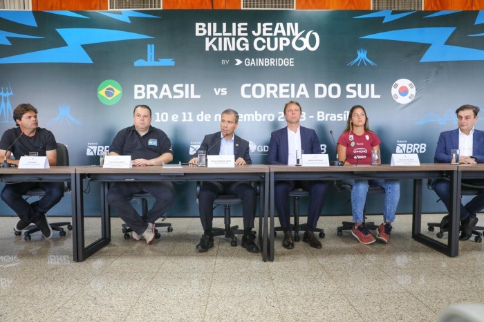 Brasil enfrenta Coreia do Sul em mundial de tênis disputado em Brasília